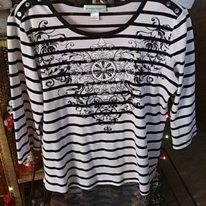 Christopher Banks Large Light Pink Pull Over Top